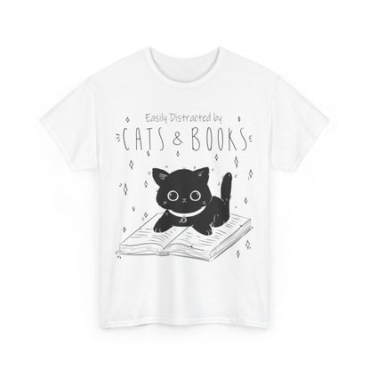 Easily Distracted by Cats and Books - Cute Book Lover